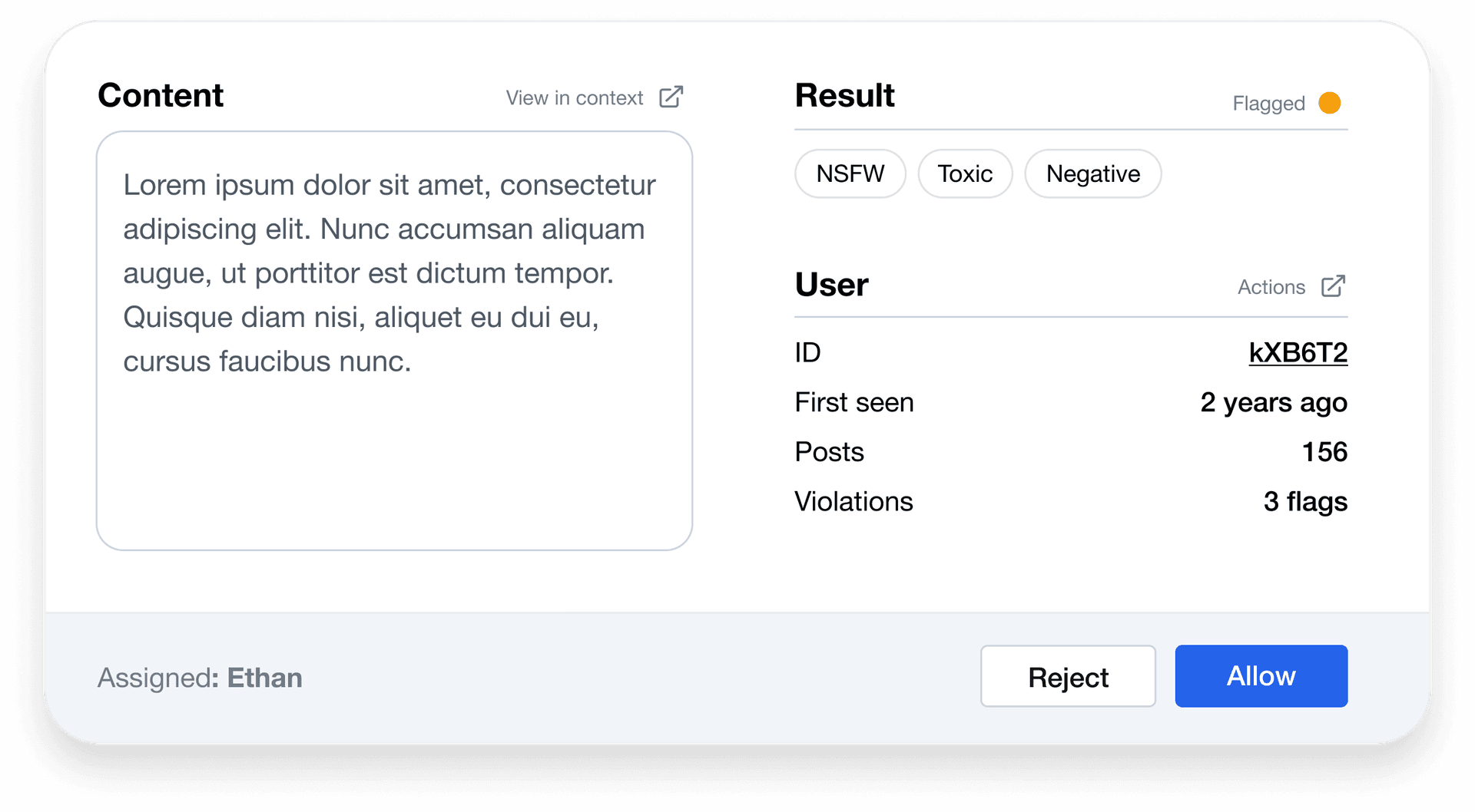 Human in the loop dashboard